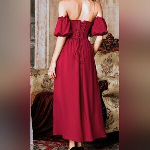 Elegant Red Women's Dress
